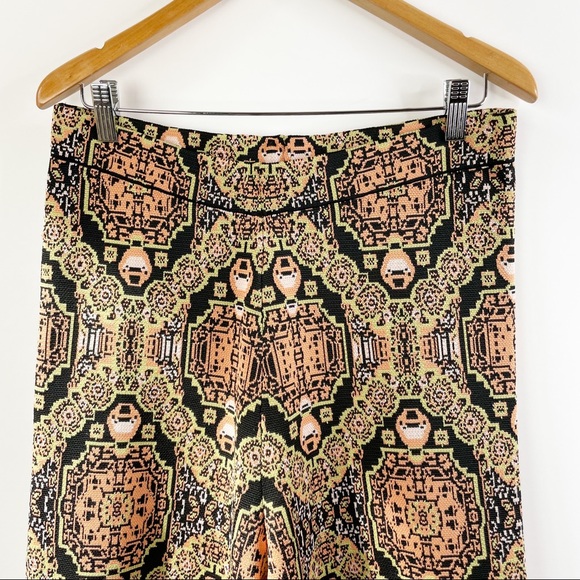 Free People Large Wide Leg Bohemian Pattern Pants - Picture 2 of 5